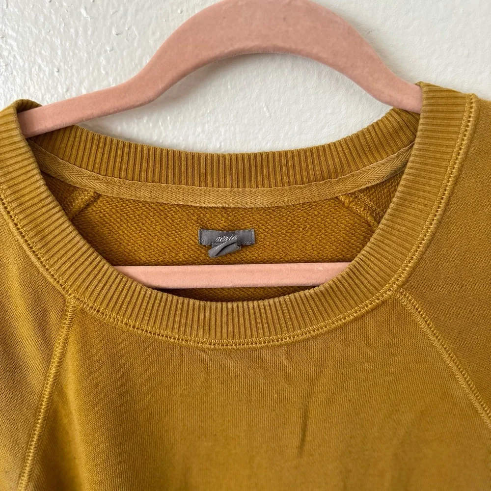 Aerie Mustard Yellow Crewneck Sweatshirt - Picture 5 of 11